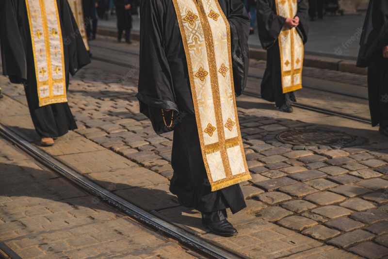 lviv ukraine october 7 2018 religious procession city streets 259348 16270 1